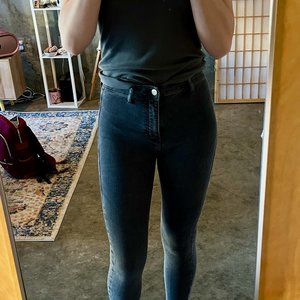 Topshop Joni jean in washed black